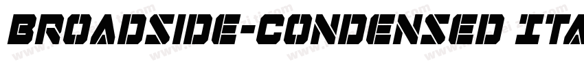 Broadside-Condensed Italic字体转换